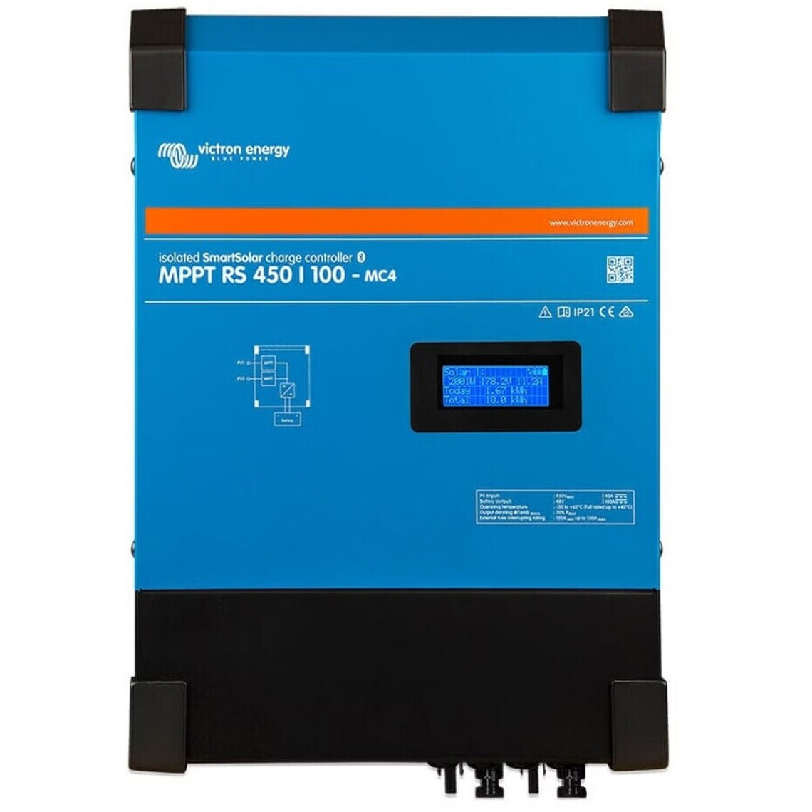Victron SmartSolar MPPT RS 450/100-MC4 - Hochleistungs-Solarregler
