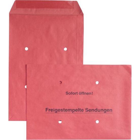 Rote Versandtaschen Freistempler - 250 Stück Rote Versandtaschen Freistempler - 250 Stück