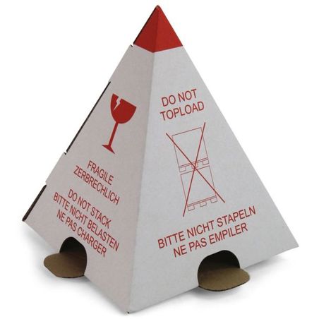Transportschutzpyramide "NICHT STAPELN | DO NOT TOPLOAD" 200 x 200 x 220 mm