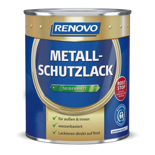 Wasserbasierter Metallschutzlack - Seidenmatt Finish