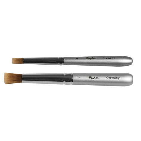 Set von 2 kleinen Schablonierpinseln | Durchmesser 8 & 5 mm | Praktische SB-Verpackung