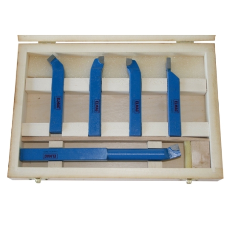Drehstähle-Satz 12x12 ISO | 5-teilig Je 1 Drehmeissel ISO 2R | 6 R u. L | 7R | 8