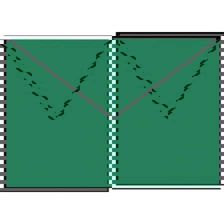 C6 Briefhülle mit Seidenfutter - 100g/m² - Tannengrün - 100 Stück