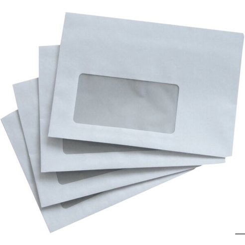 Selbstklebende Fensterbriefumschläge C6 - Weiß - 75g/qm - 1000 Stück