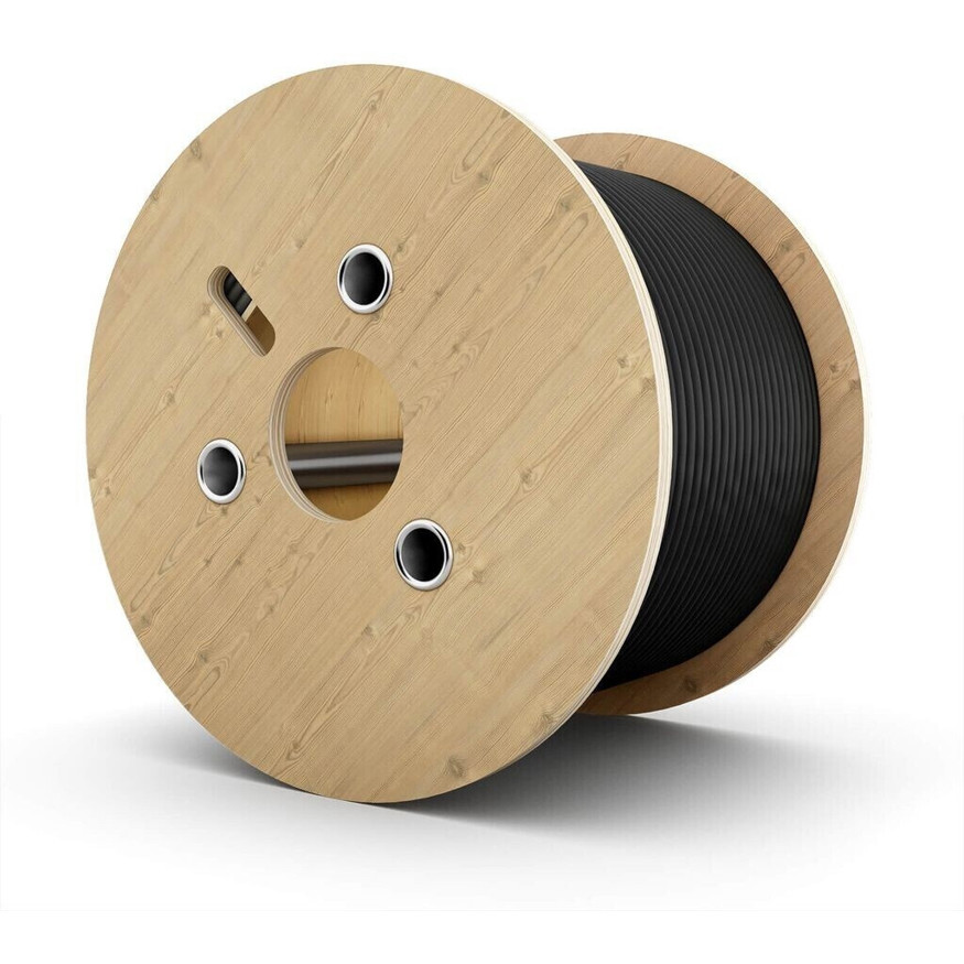 HB-Digital 6 mm² Solarkabel H1Z2Z2-K, 500 m - Schwarz (6335-018) | Hochwertiges Solarzubehör