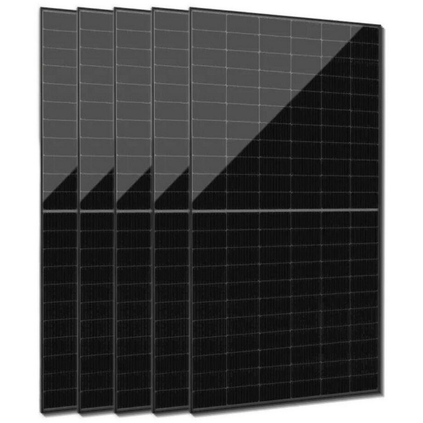 Jolywood Bifaziales Solarmodul JW-HD108N-R2-500 - Glas-Glas, Full Black (4 Stück)