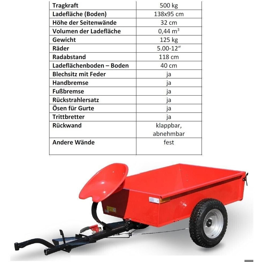 PowerPac KAM5 HV500/5 PKW Anhänger