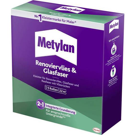 Metylan Renoviervlies & Glasfaser Tapetenkleister MPRV5 - 500 g