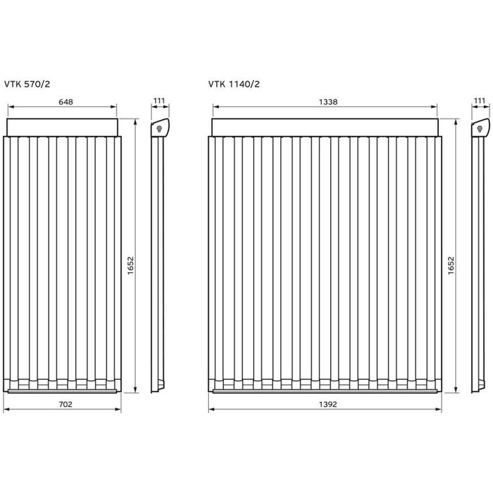 Vaillant auroTHERM Exclusiv VTK 1140/2 Solarkollektor (2,30 m² pro Einheit)