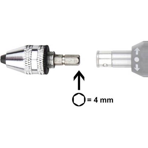 Donau Elektronik Schnellspannfutter MBS01 mit 4mm Sechskant-Bit | 0,3-3,2mm