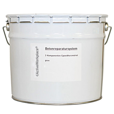 Epoxidharzmörtel 2-Komponenten-Bodenreparatursystem - Grau - 10 kg für Innen- und Außenbereich