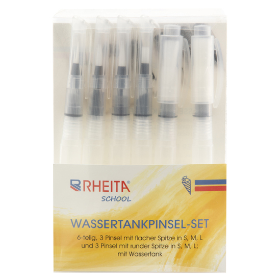 Wassertankpinsel-Set - 6-teiliges Set für präzises Malen