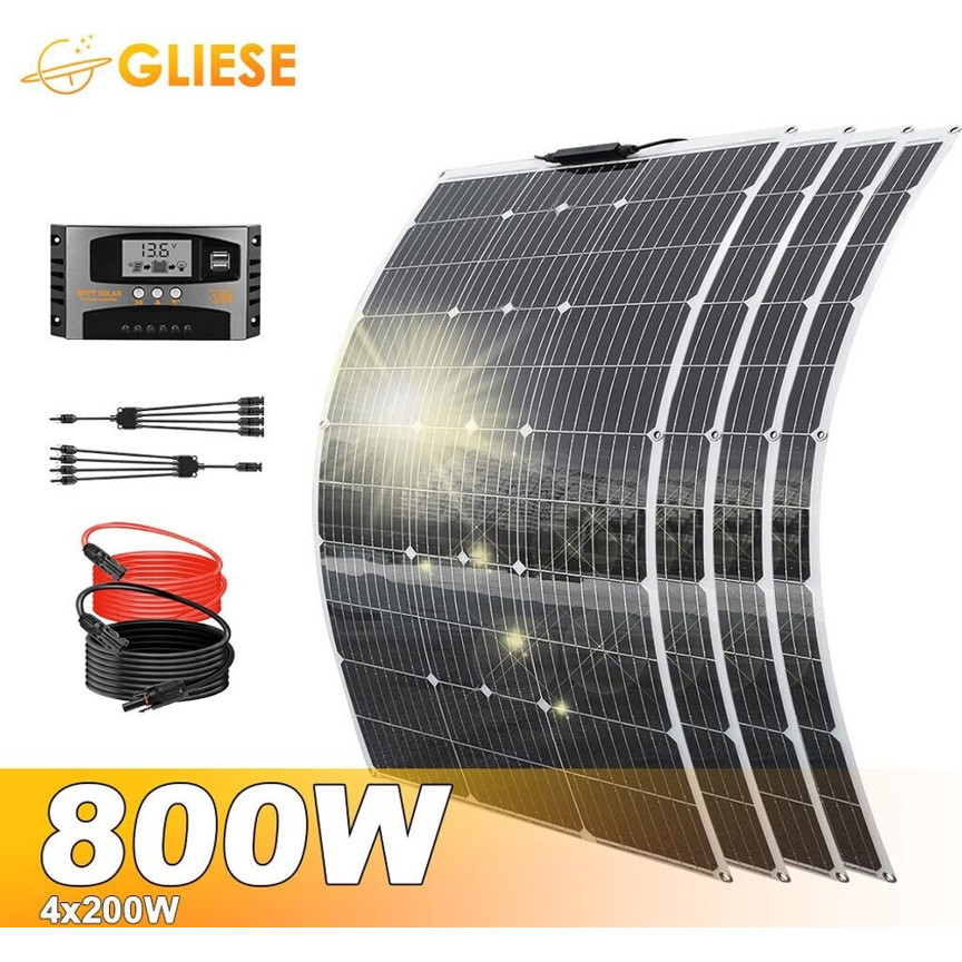Gliese Power Monokristallin Solarpanel Set - 800W (4x200W)