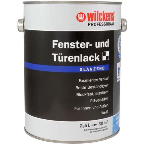 Wilckens Professional Fenster- und Türenlack - Glänzend Weiß (2,5 Liter)