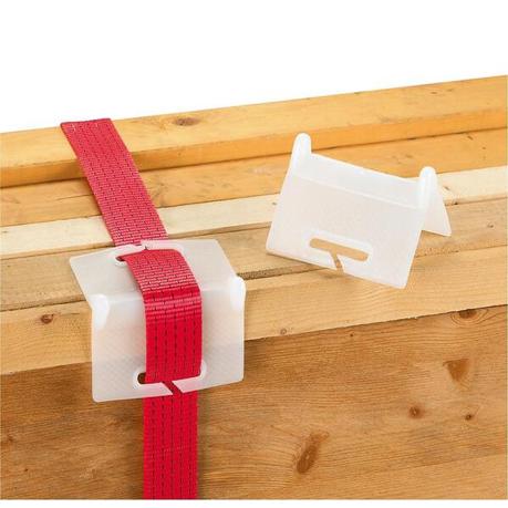 PVC-Kantenschutz mit Schlitz - Passend für Gurtbreiten bis 75 mm - 10 Stück PVC-Kantenschutz mit Schlitz - Passend für Gurtbreiten bis 75 mm - 10 Stück
