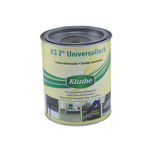 KLUTHE KS2 Universallack - Seidenglanzlack, RAL 3000 Feuerrot, 0,75 Liter