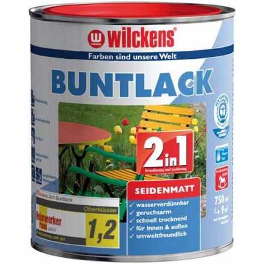 Wilckens Buntlack 2in1 Seidenmatt - 750 ml - RAL 9010 Weiß