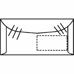 Fensterbriefumschläge C6/5 - Weiß, Gummiert, 75g/m², 1000 Stück