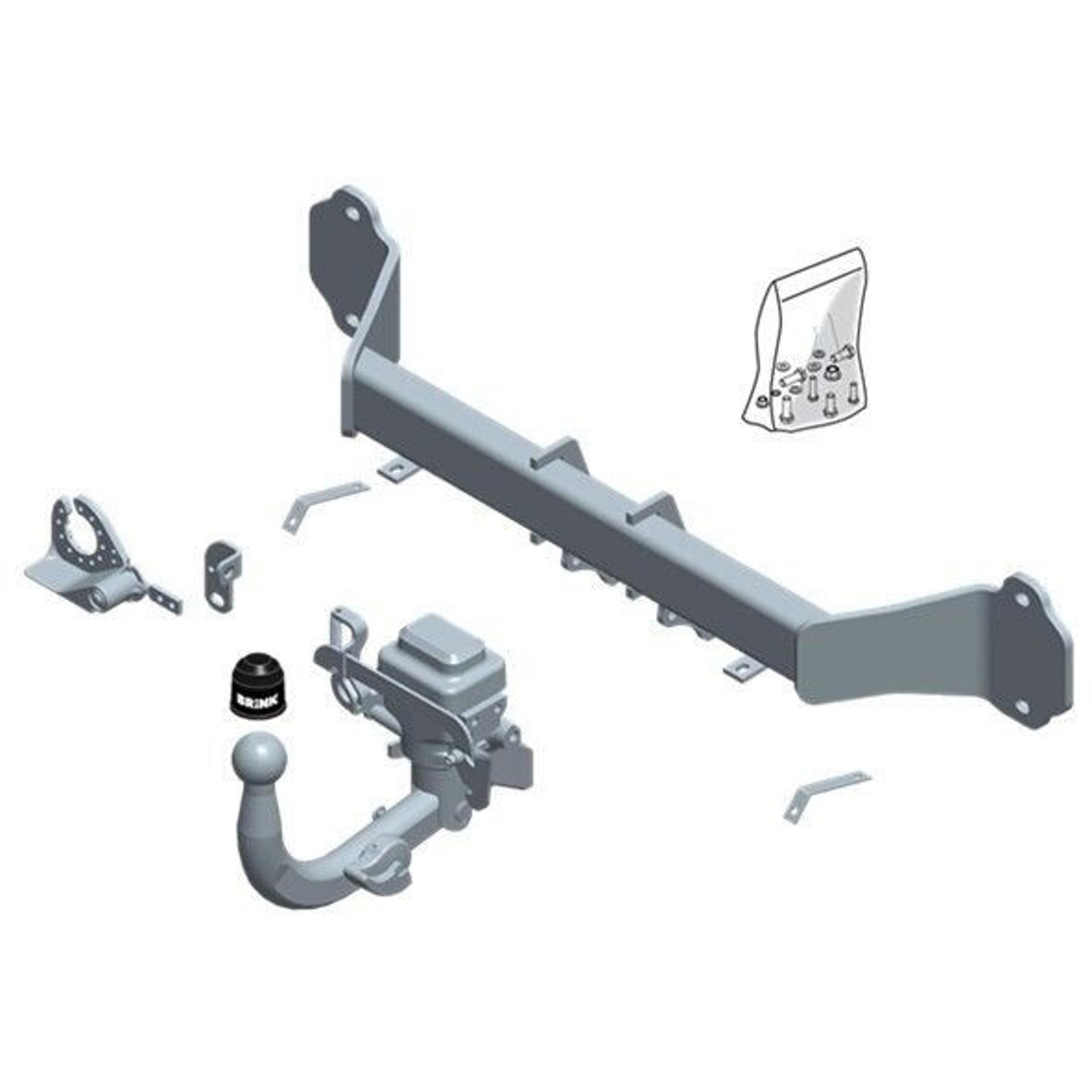 Manuelle Anhängevorrichtung mit schwenkbarem Kugelkopf für BMW 3 328i (586200)
