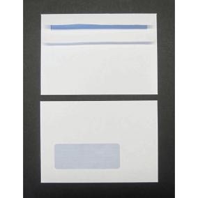 Selbstklebende Fensterbriefumschläge C6 - 90g/qm, 1000 Stück, Weiß
