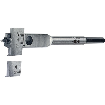 Zentrumbohrer Type 0500 Bohr-Ø 15 | 45 mm Länge 130 mm Schaft 6-kant FISCH-TOOLS
