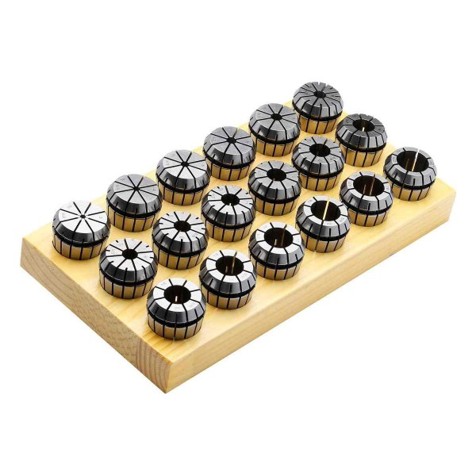 ER25 Spannzangensatz 430G - 10x Holzsockel