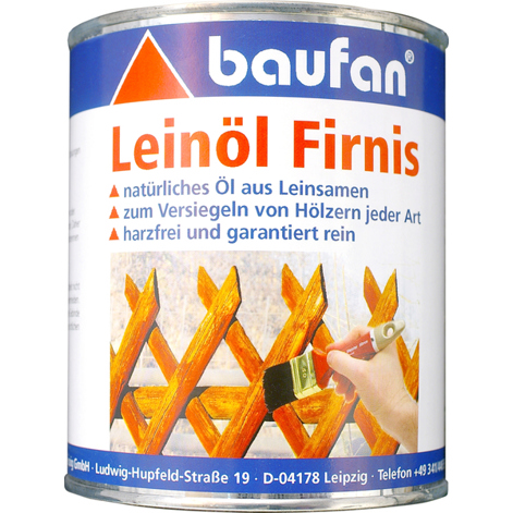 Baufan Leinöl Firnis - 750 ml Premium Holzschutz